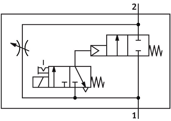 542562-MS6-DE-1/2-10V24 Güvenli Yol Verme Valfi - Görsel 2